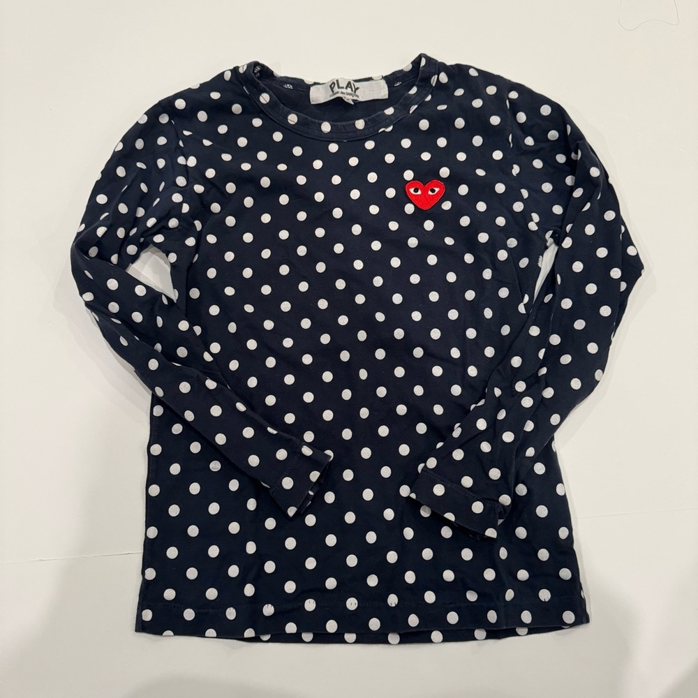 COMME DES GARÇONS PLAY
Black Polka Dot Long Sleeve T-Shirt